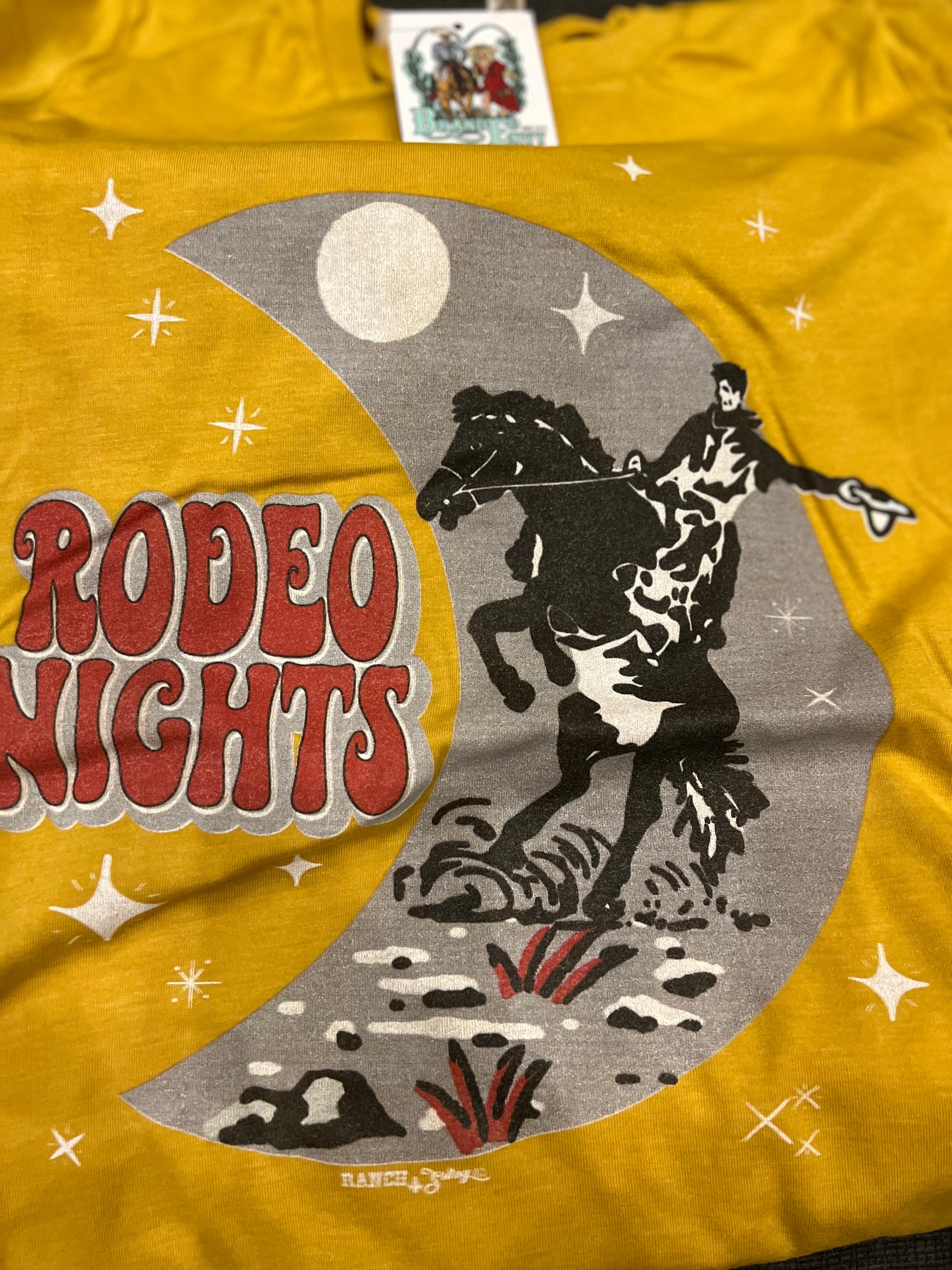 Rodeo Nights Graphic Tee-graphic tee-Branded Envy