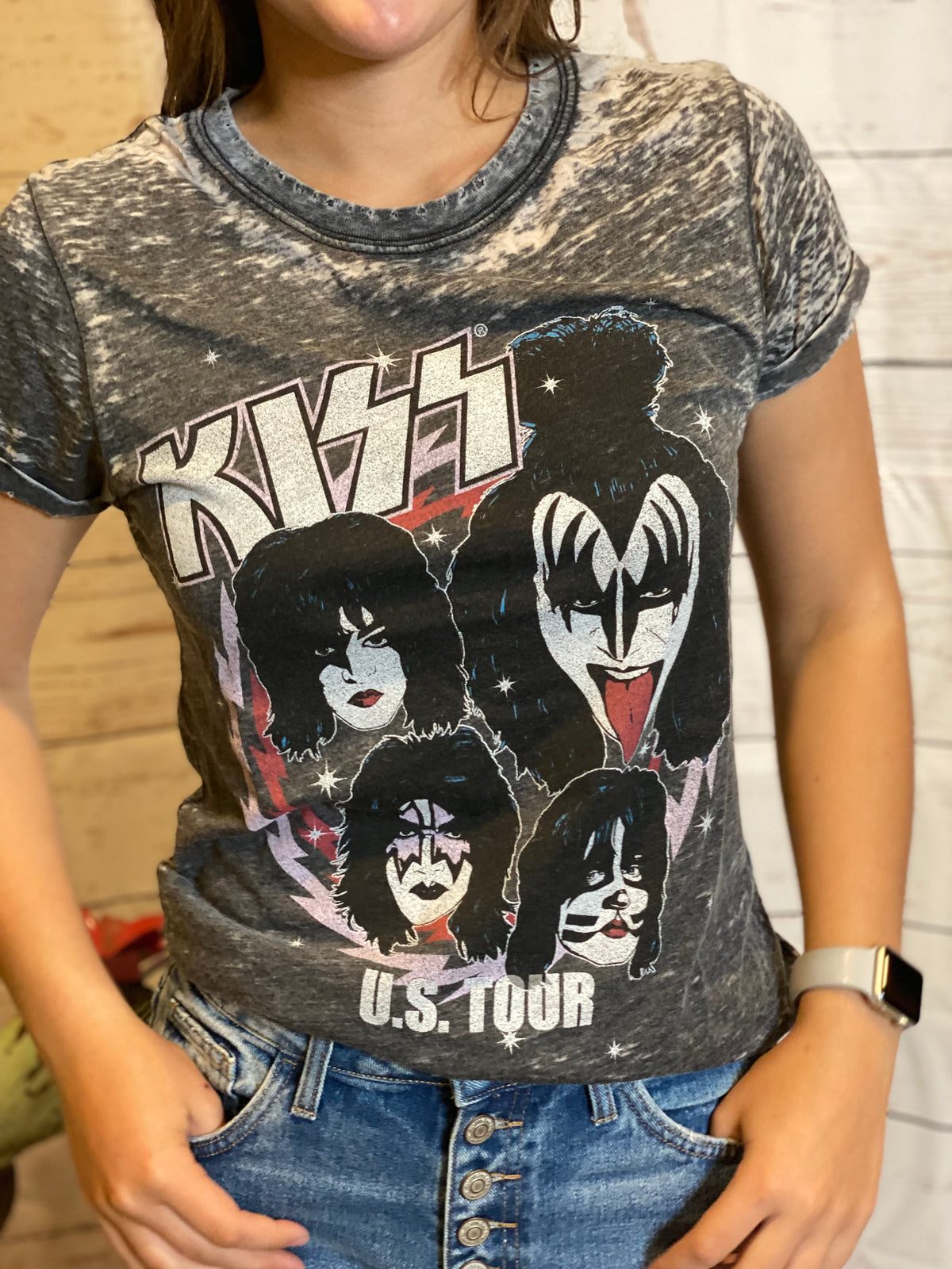 KISS U.S. Tour Vintage Tee-Graphic Tee-Branded Envy