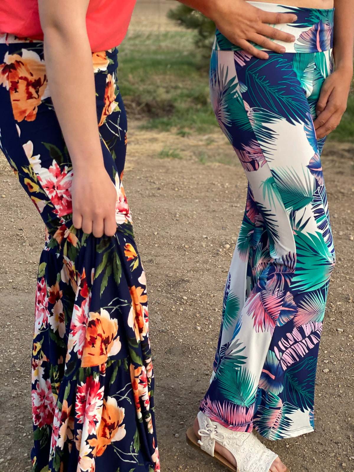 Tropical Flare Pants-Pants-Branded Envy