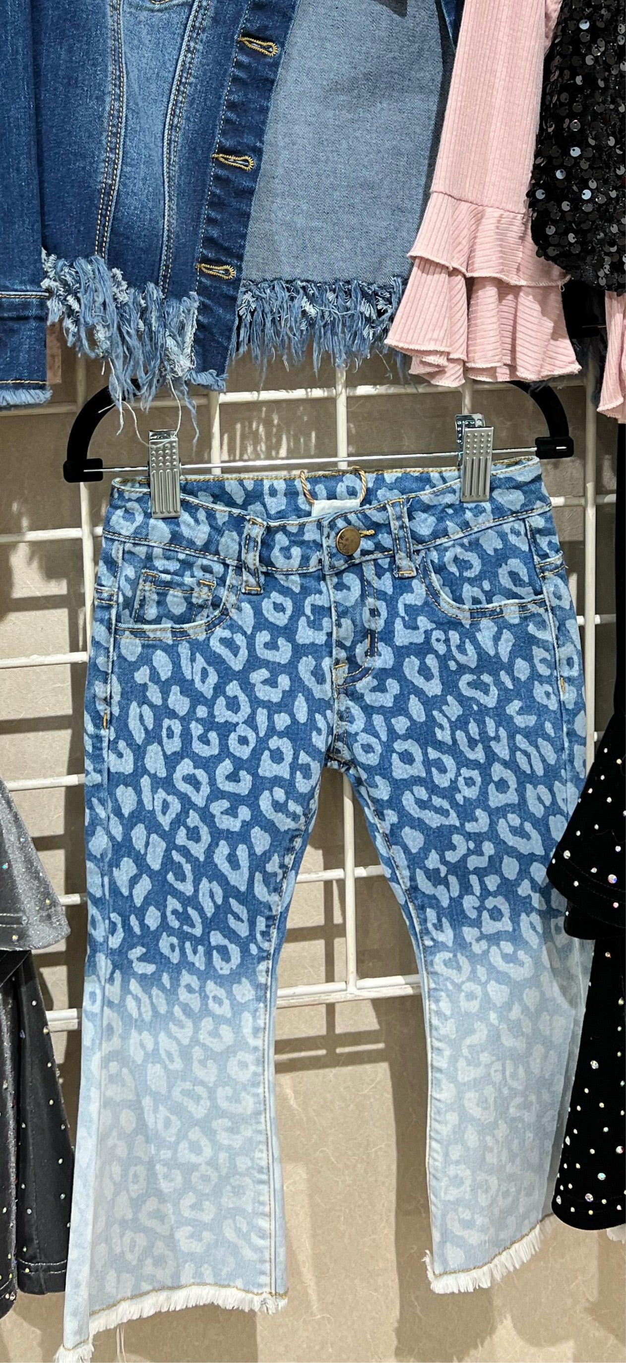 Tween Leopard Ombre denim-Kids Fashion-Branded Envy