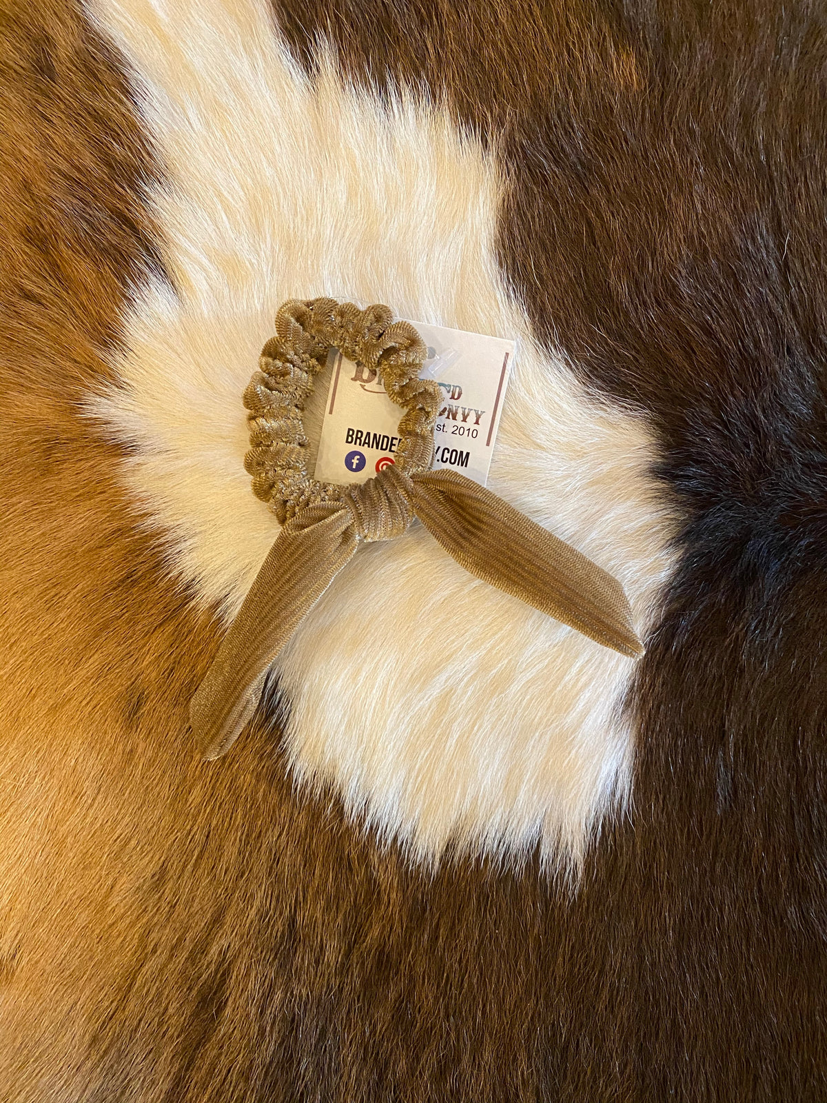 Hair scrunchies with tie-Accessory-Branded Envy