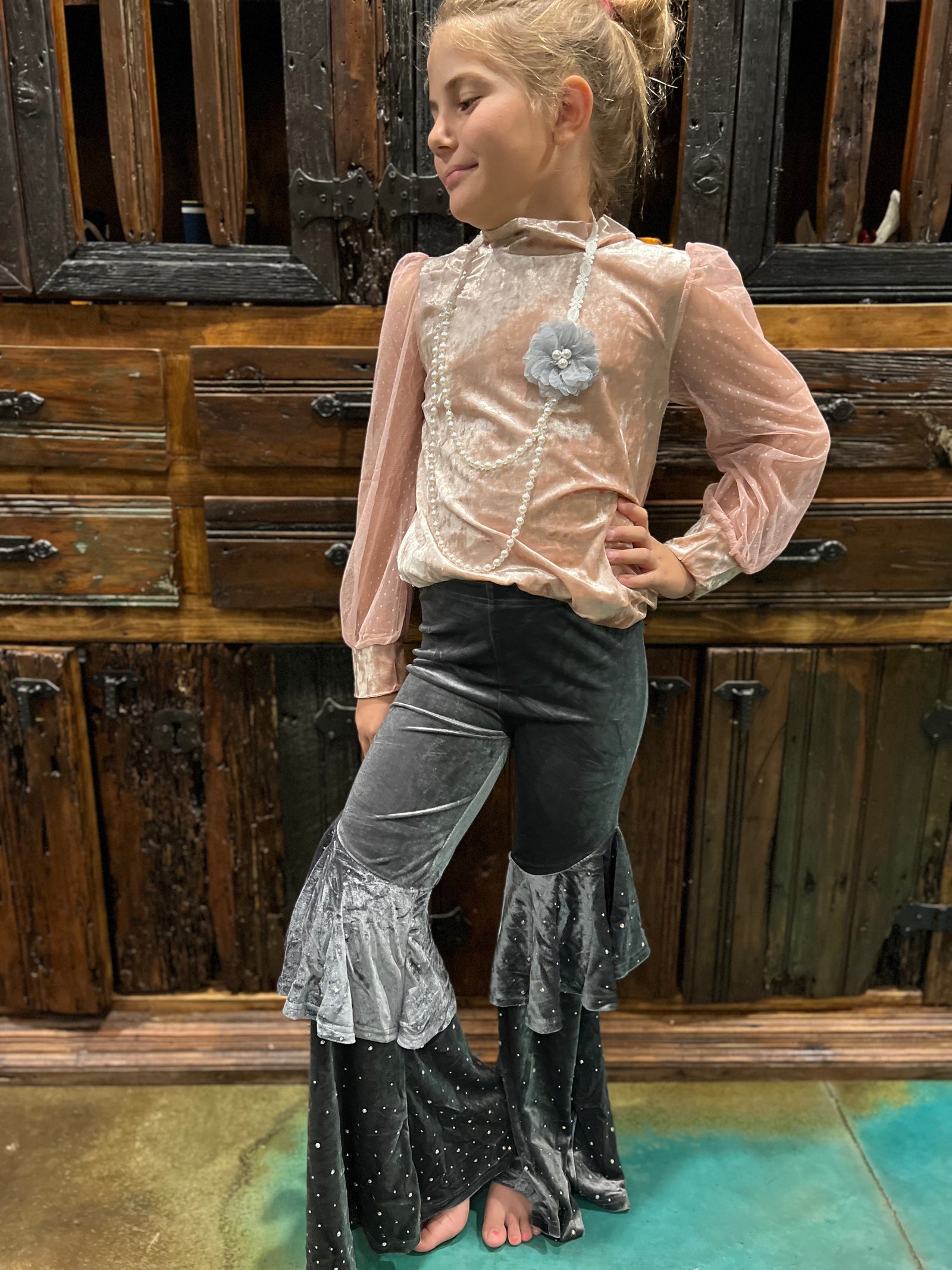 Tween Grey Rhinestone Bell-Kids Fashion-Branded Envy