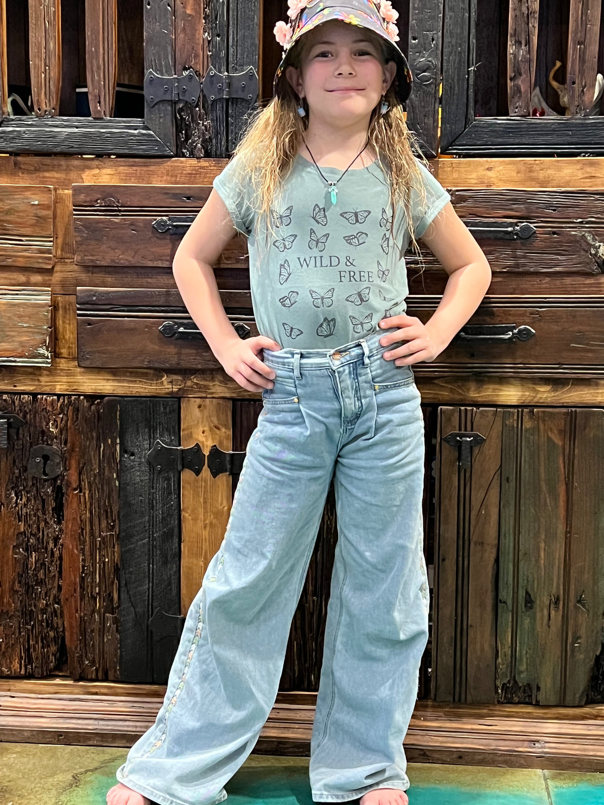 Wild &amp; Free Tween Graphic Tee-tween-Branded Envy