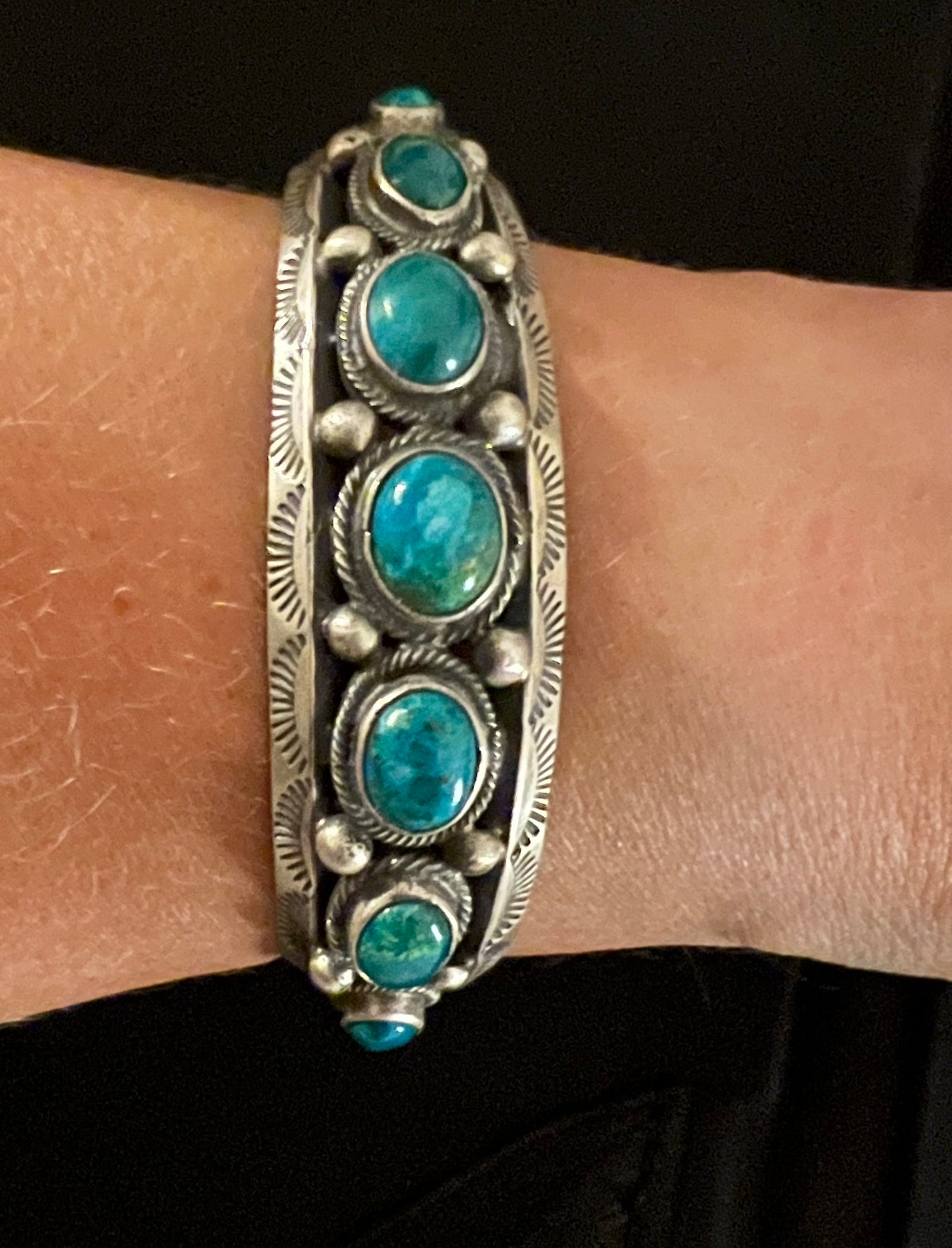 Safford Turquoise Cuff-Cuffs-Branded Envy