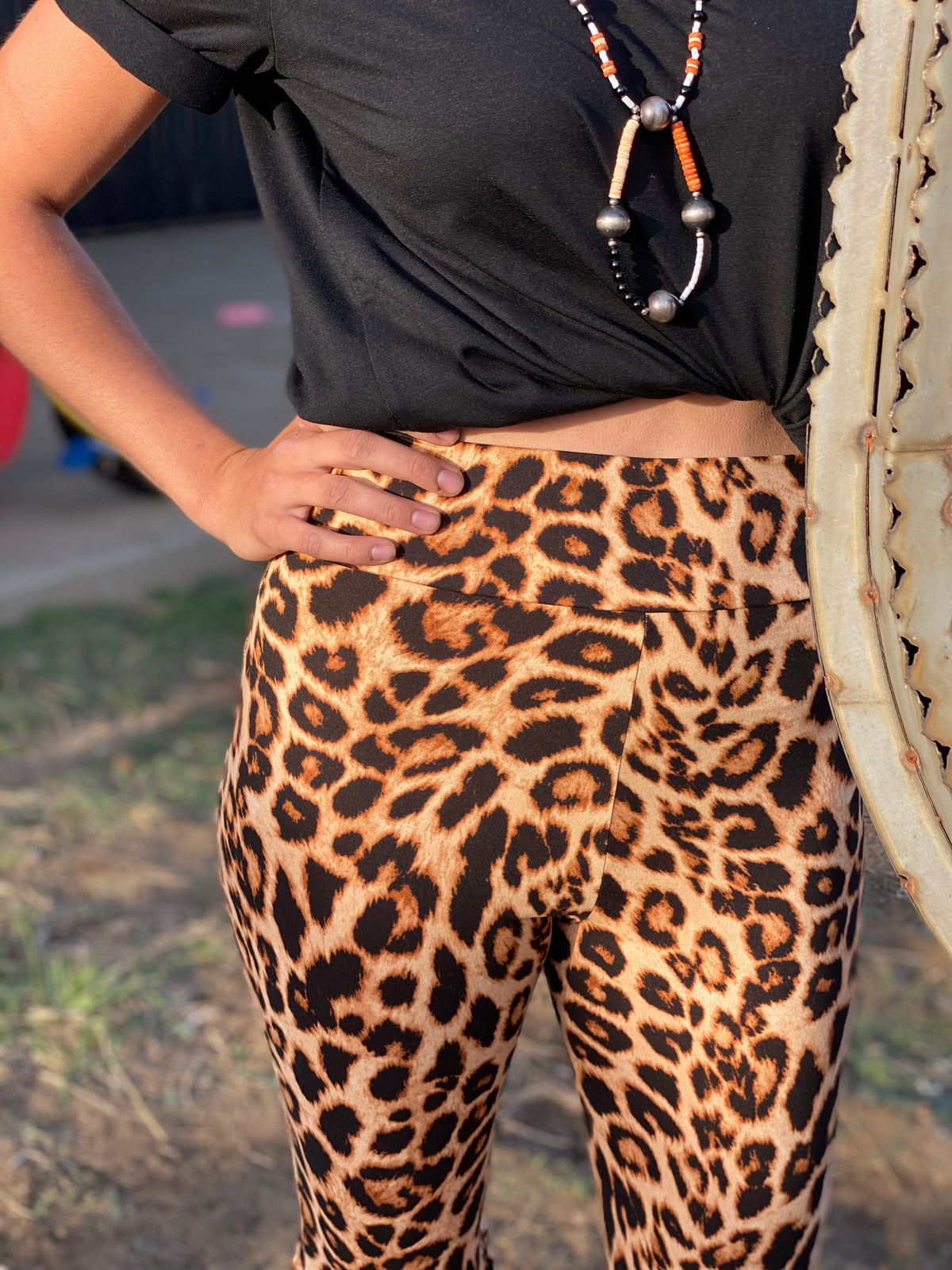 Cheetah 3 Tiered Bell-Bottoms-Branded Envy