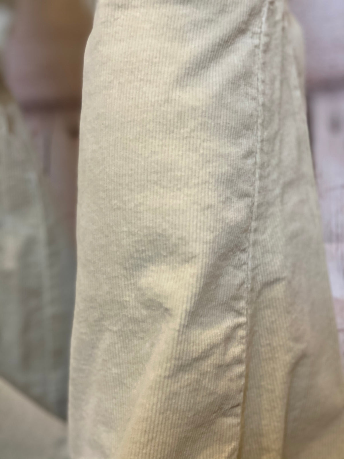 Cream Corduroy flare pants-Bottoms-Branded Envy