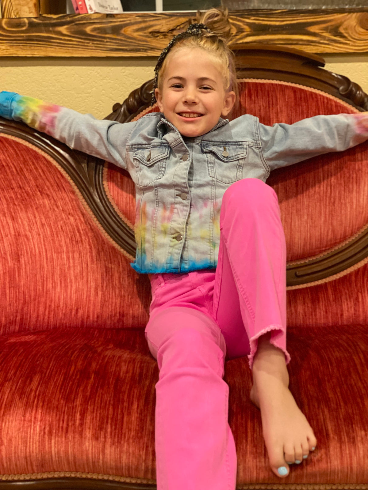 Girls' Ultra High Rise Kick Flare Denim-tween-Branded Envy