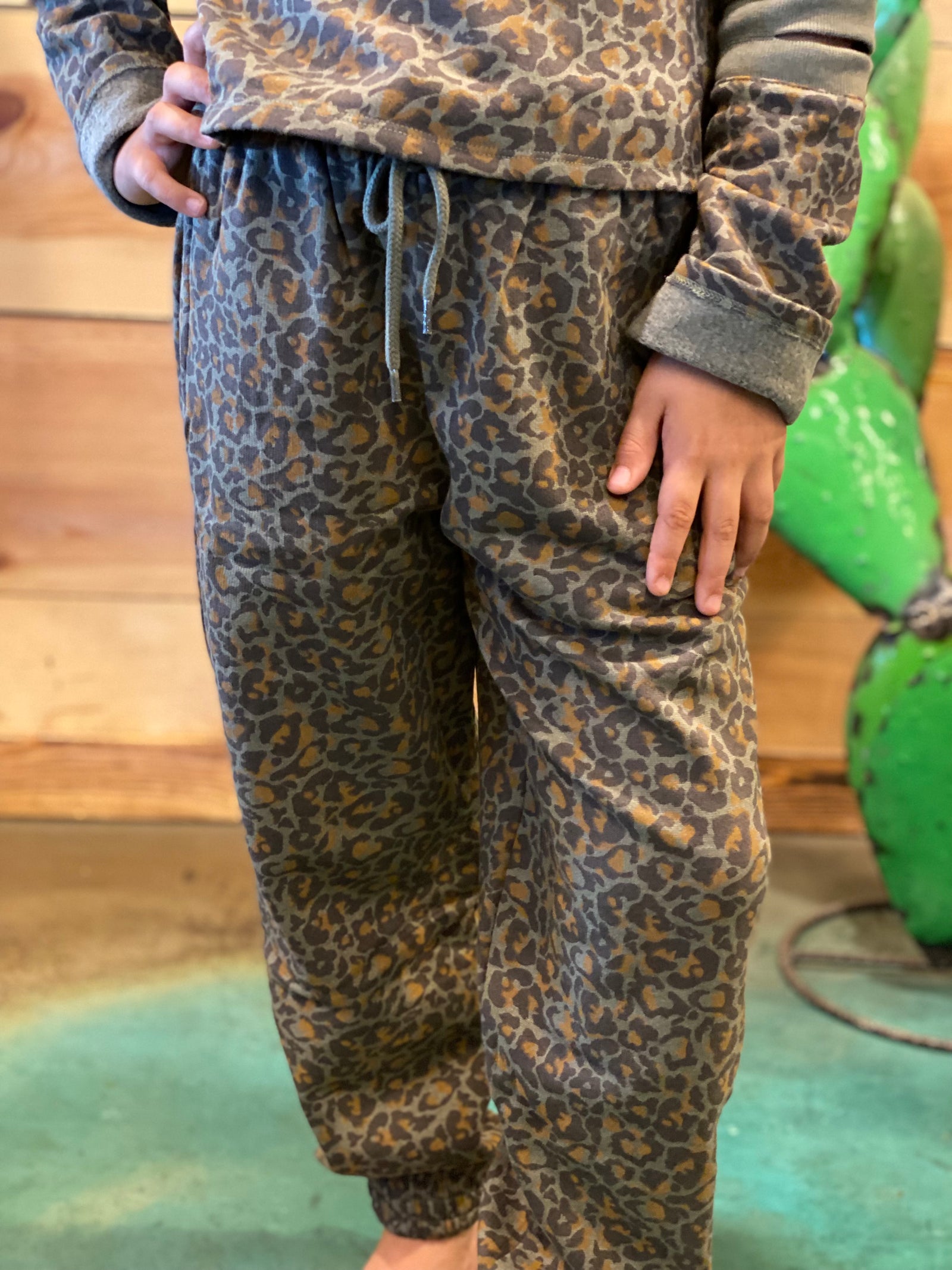 Leopard Active Pant-tween-Branded Envy