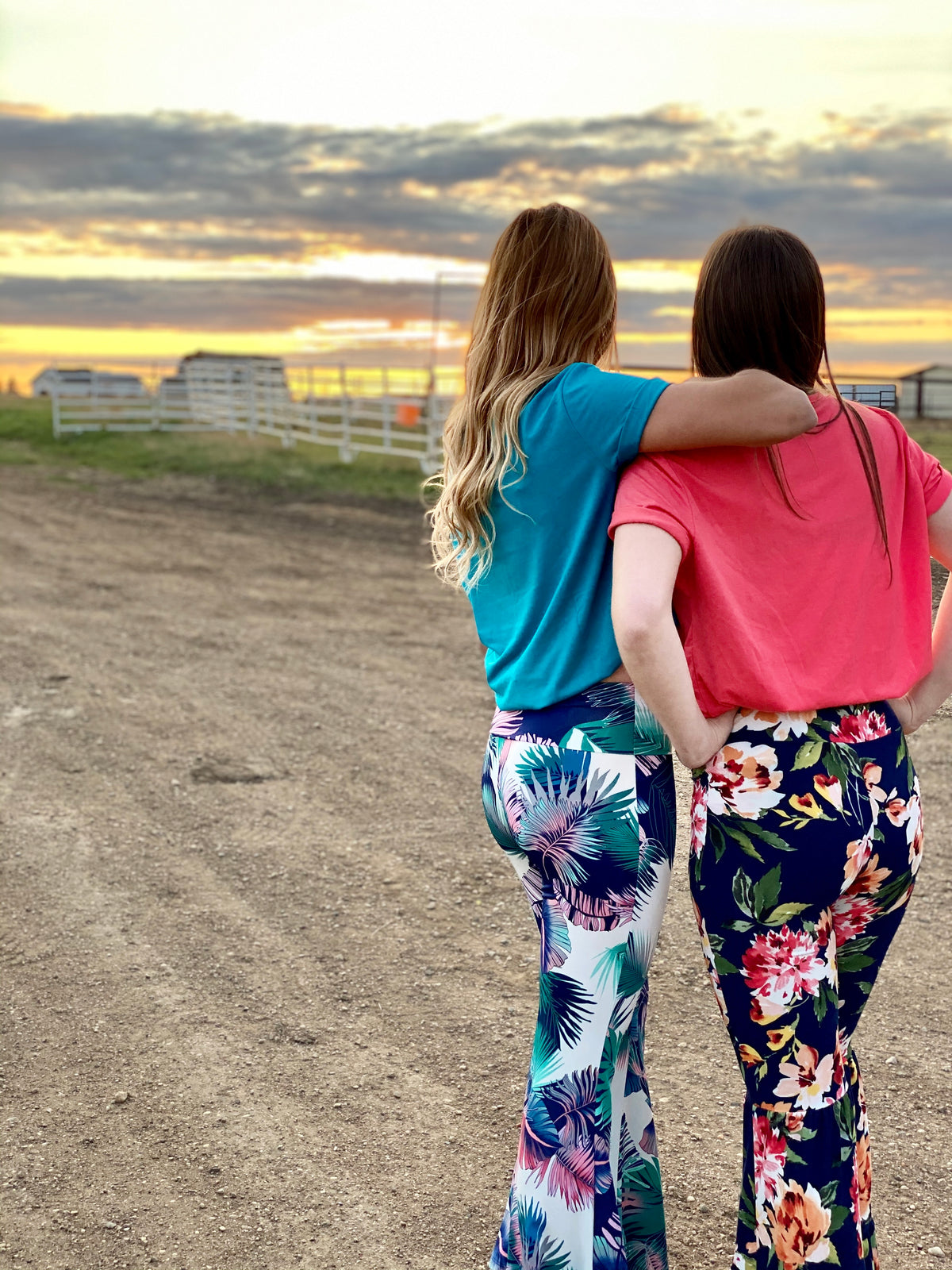 Tropical Flare Pants-Pants-Branded Envy