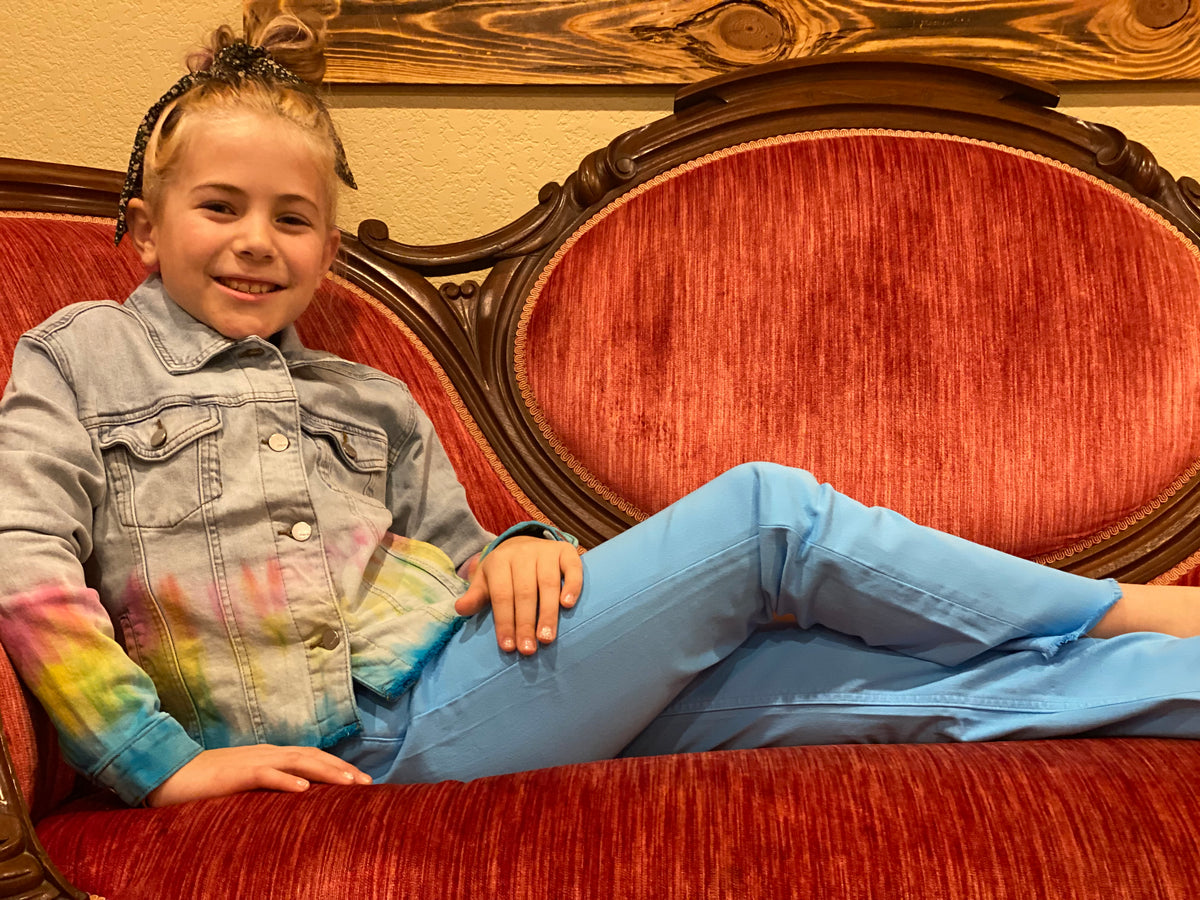 Girls' Ultra High Rise Kick Flare Denim-tween-Branded Envy