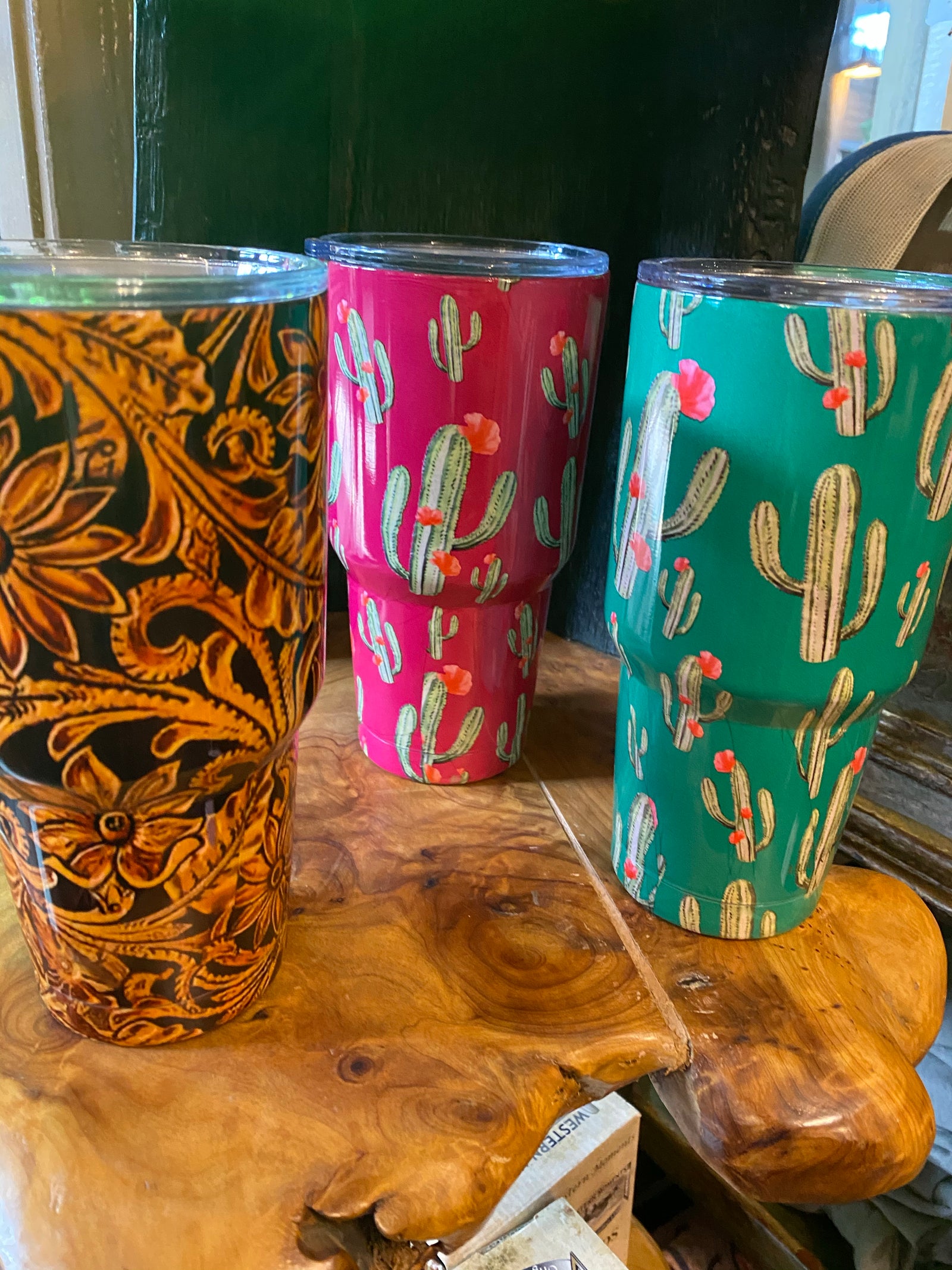Cactus Bloom Tumbler - Jade-mug-Branded Envy