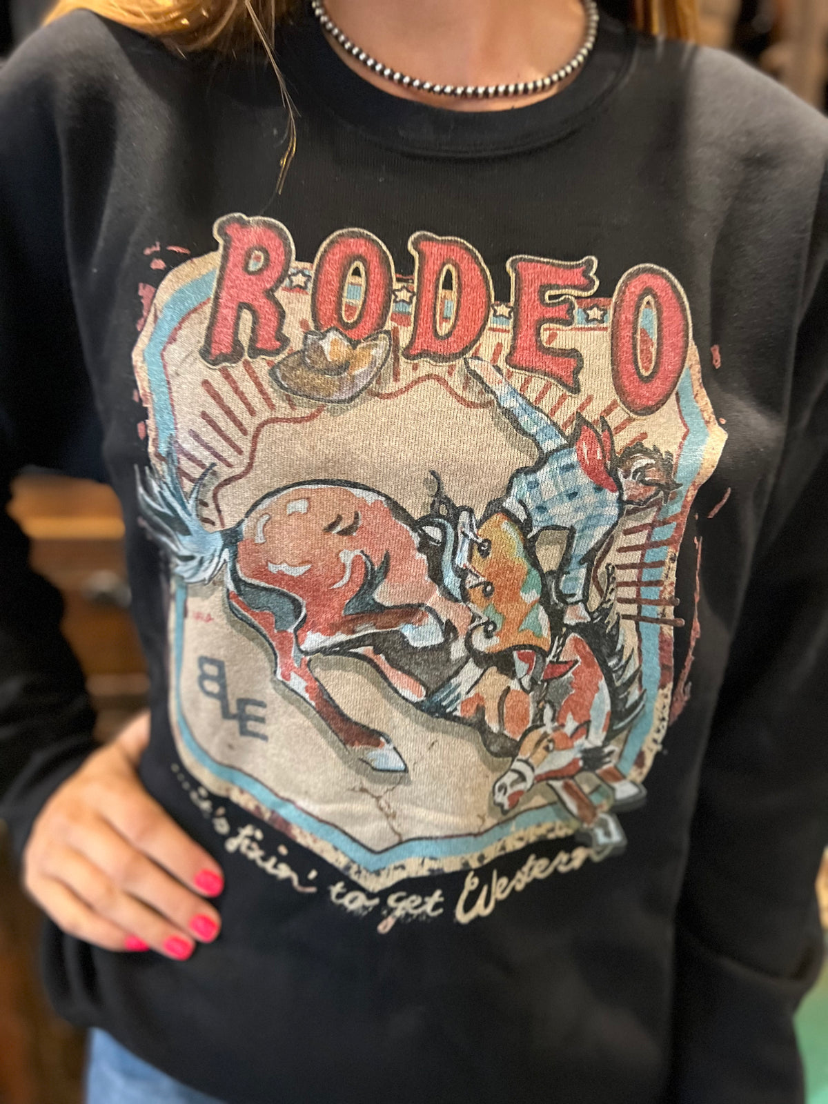 BE Bronc Sweatshirt-Graphic Tee-Branded Envy