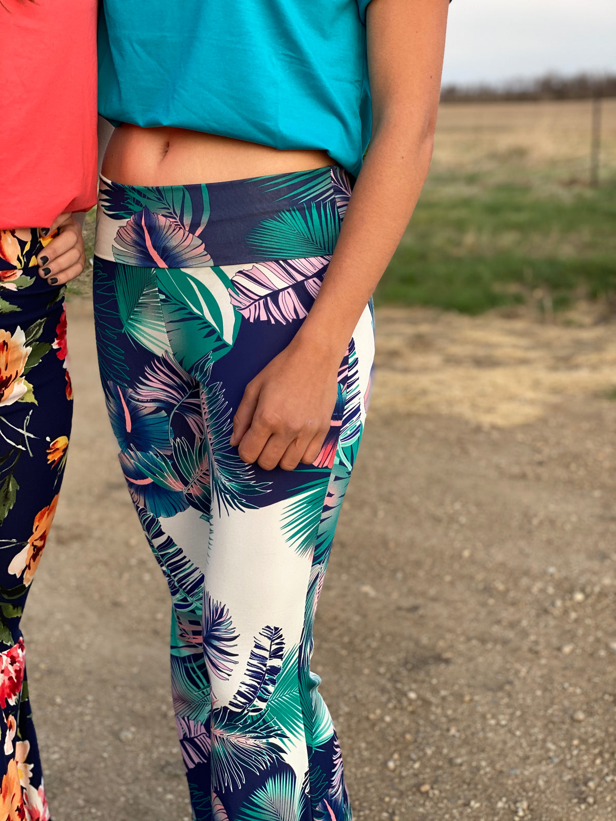 Tropical Flare Pants-Pants-Branded Envy