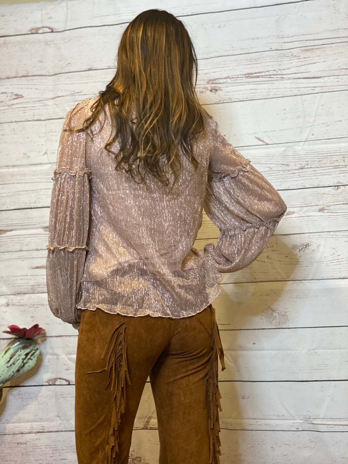 Smocked Neck Blouse-Fashion Top-Branded Envy