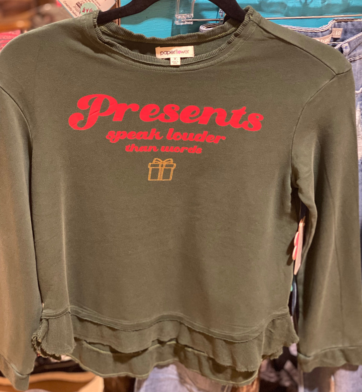 "Presents" Sweatshirt-tween-Branded Envy