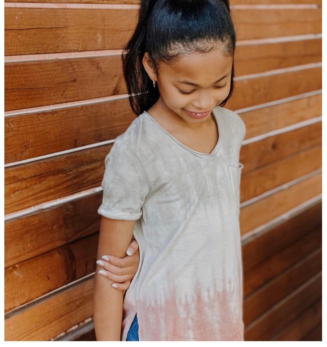 3 Color Tie Dye Pocket Top-tween-Branded Envy