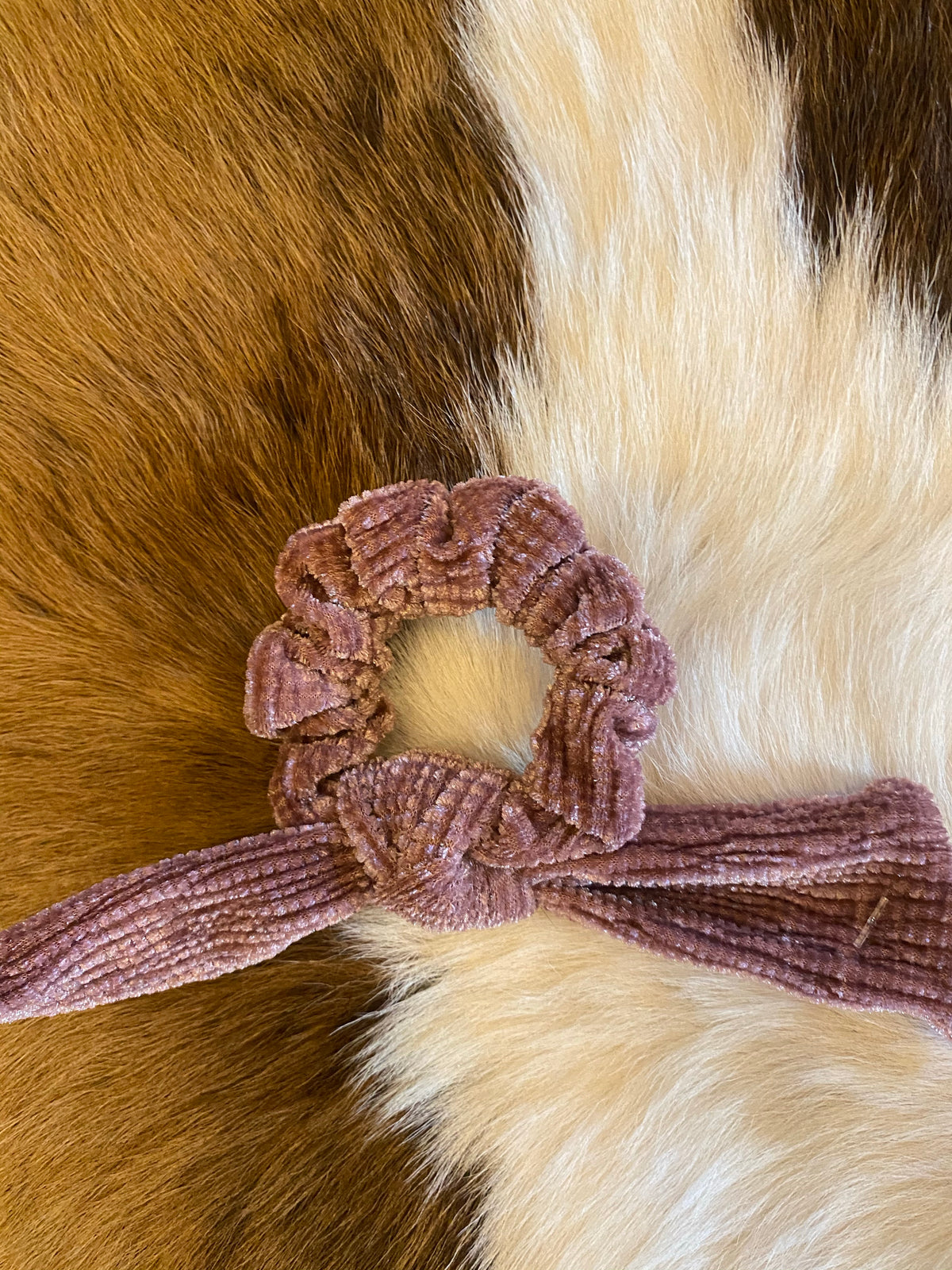 Hair scrunchies with tie-Accessory-Branded Envy