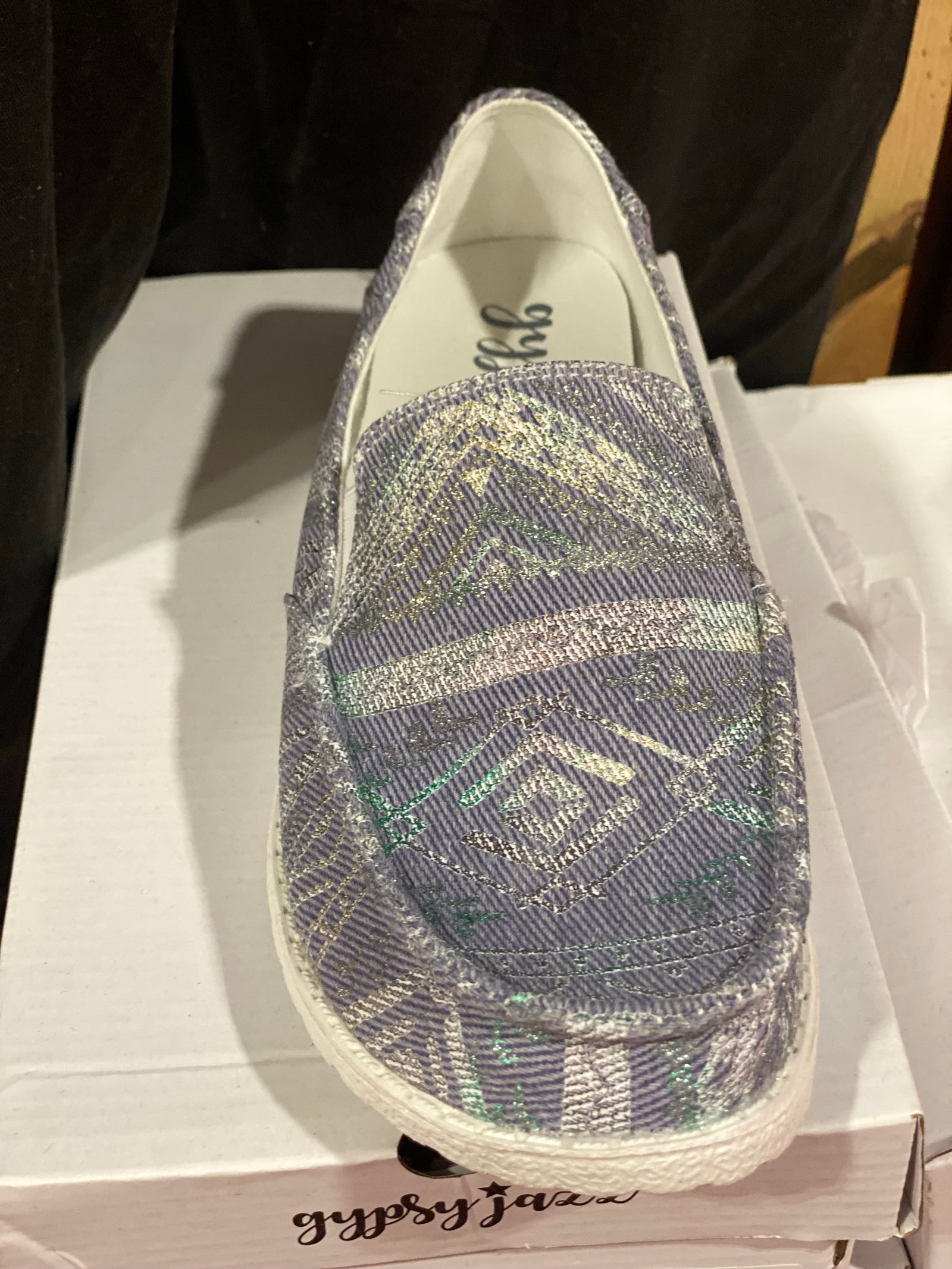 Very G Aztec Sneaker in Blue-Boots-Branded Envy