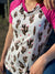 Ivory Leopard Cactus w/Neon Pink Short Sleeve Top-Fashion Top-Branded Envy