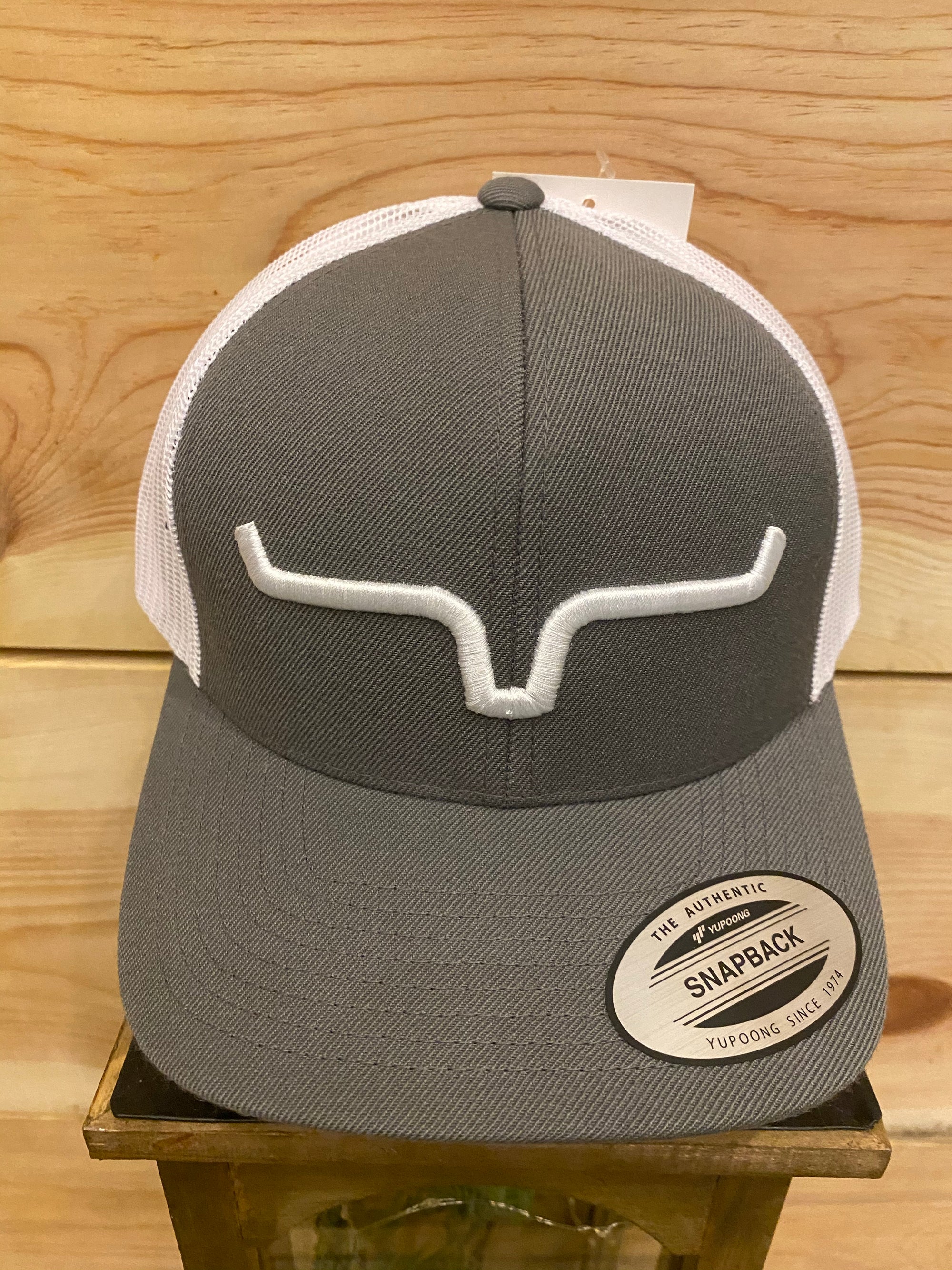 Weekly Trucker - charcoal/white Kimes Ranch cap-Caps-Branded Envy