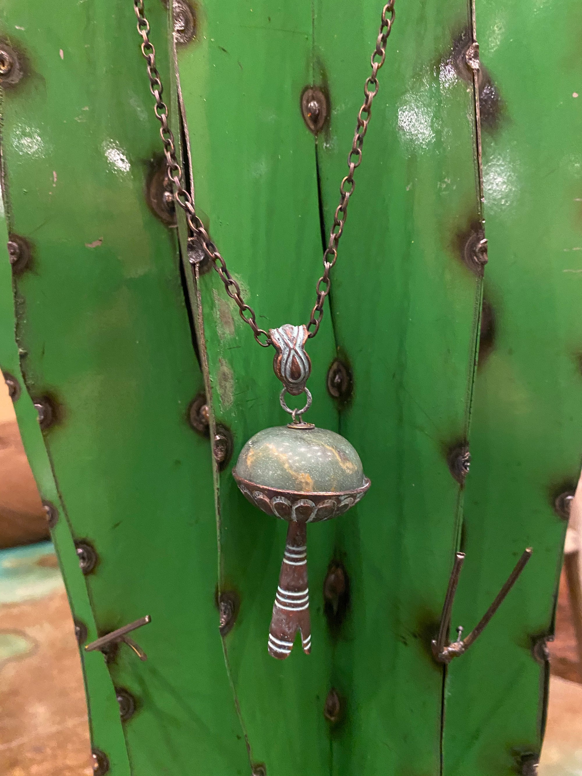 Addison squash pendant necklace (Medium)-Necklace-Branded Envy