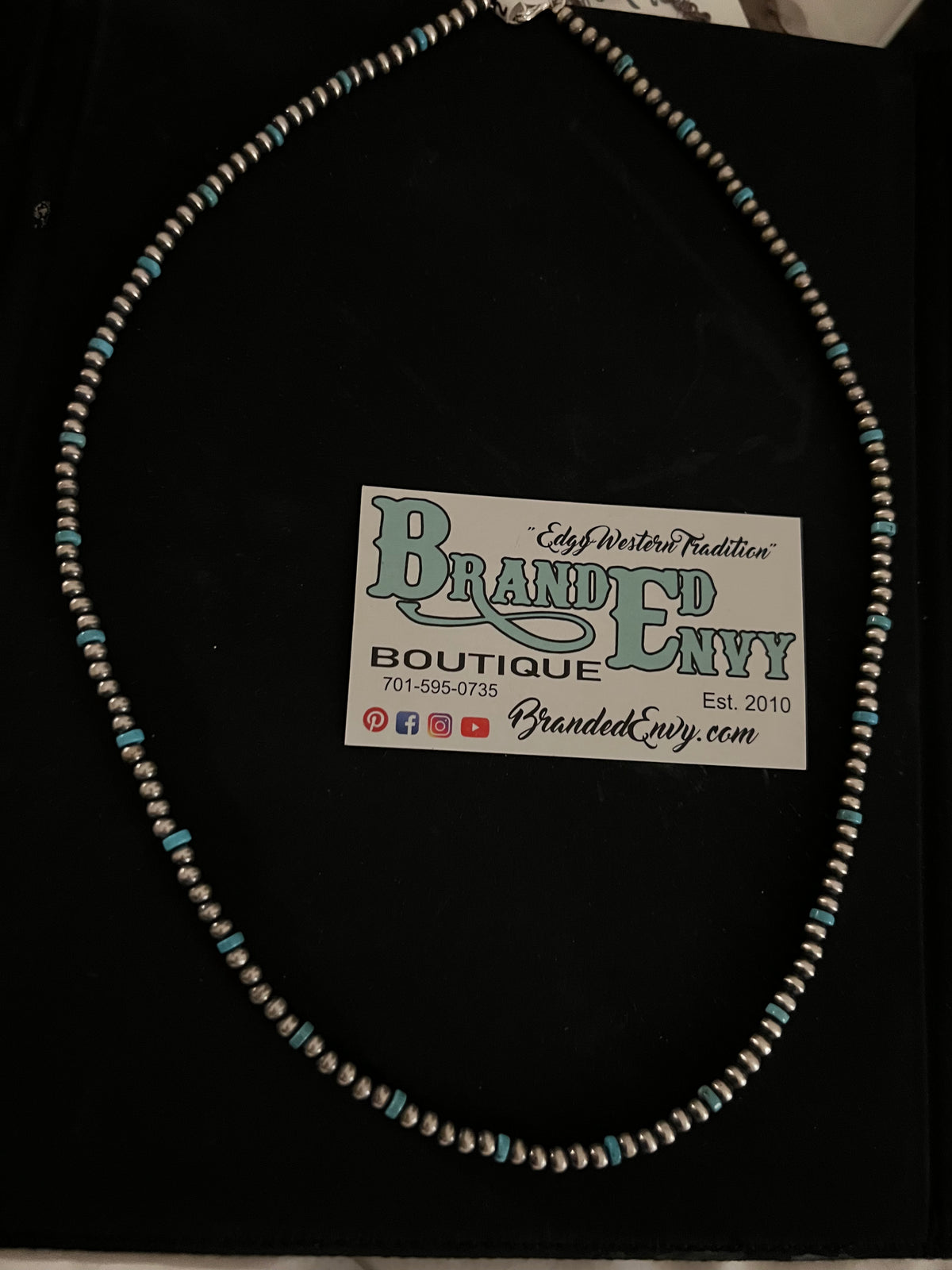 Jubilee Navajo bead &amp; turq necklace-Necklaces-Branded Envy