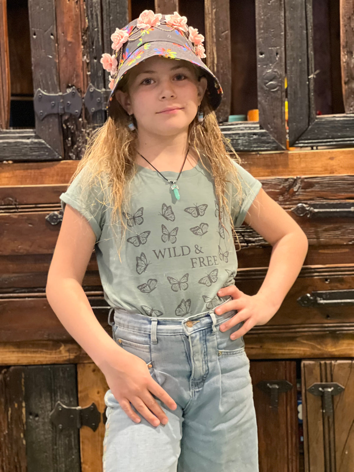 Wild &amp; Free Tween Graphic Tee-tween-Branded Envy