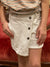 Corduroy Asymmetrical Button Skort-Shorts-Branded Envy