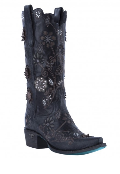 Marigold Black Boot by Lane-Boots &amp; Shoes-Branded Envy