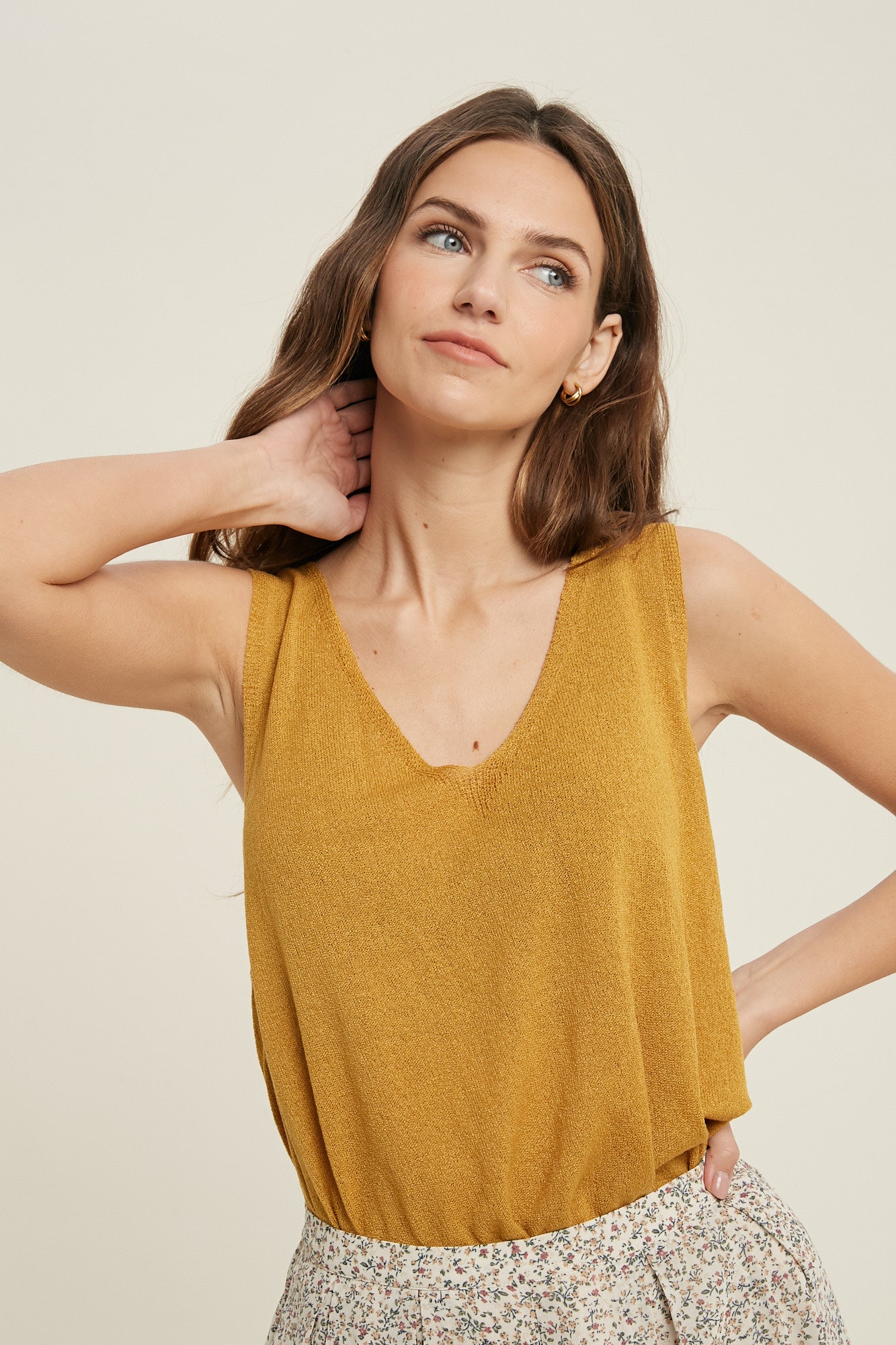 Serena Casual Knit Tank-Fashion Top-Branded Envy