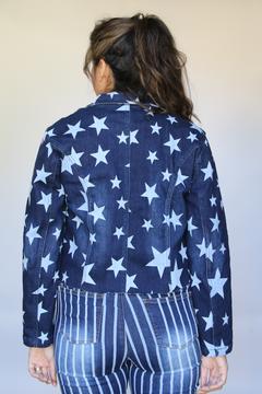 Starlight Cropped Denim Blazer-Blazer-Branded Envy