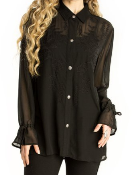 Rio Chiquito Blouse - black-Tops-Branded Envy